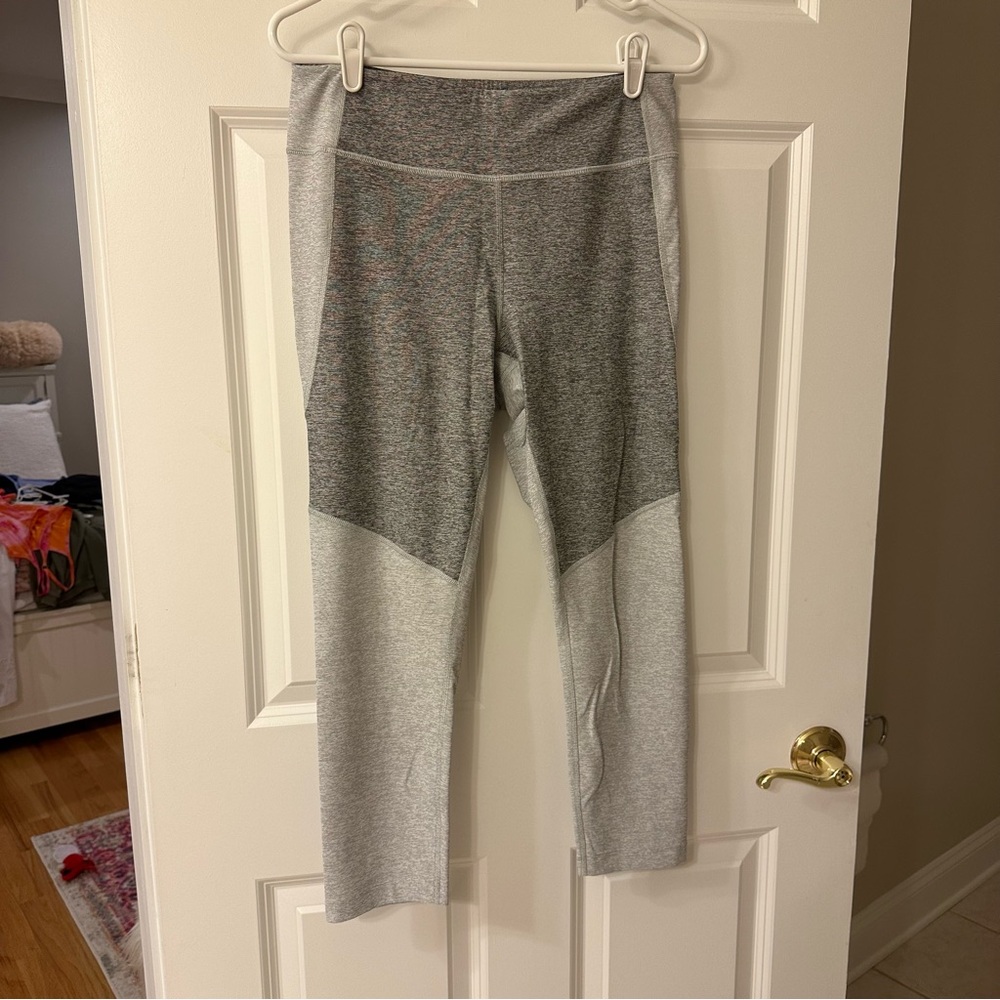Outdoor Voices Color Block Grey 3/4 leggings